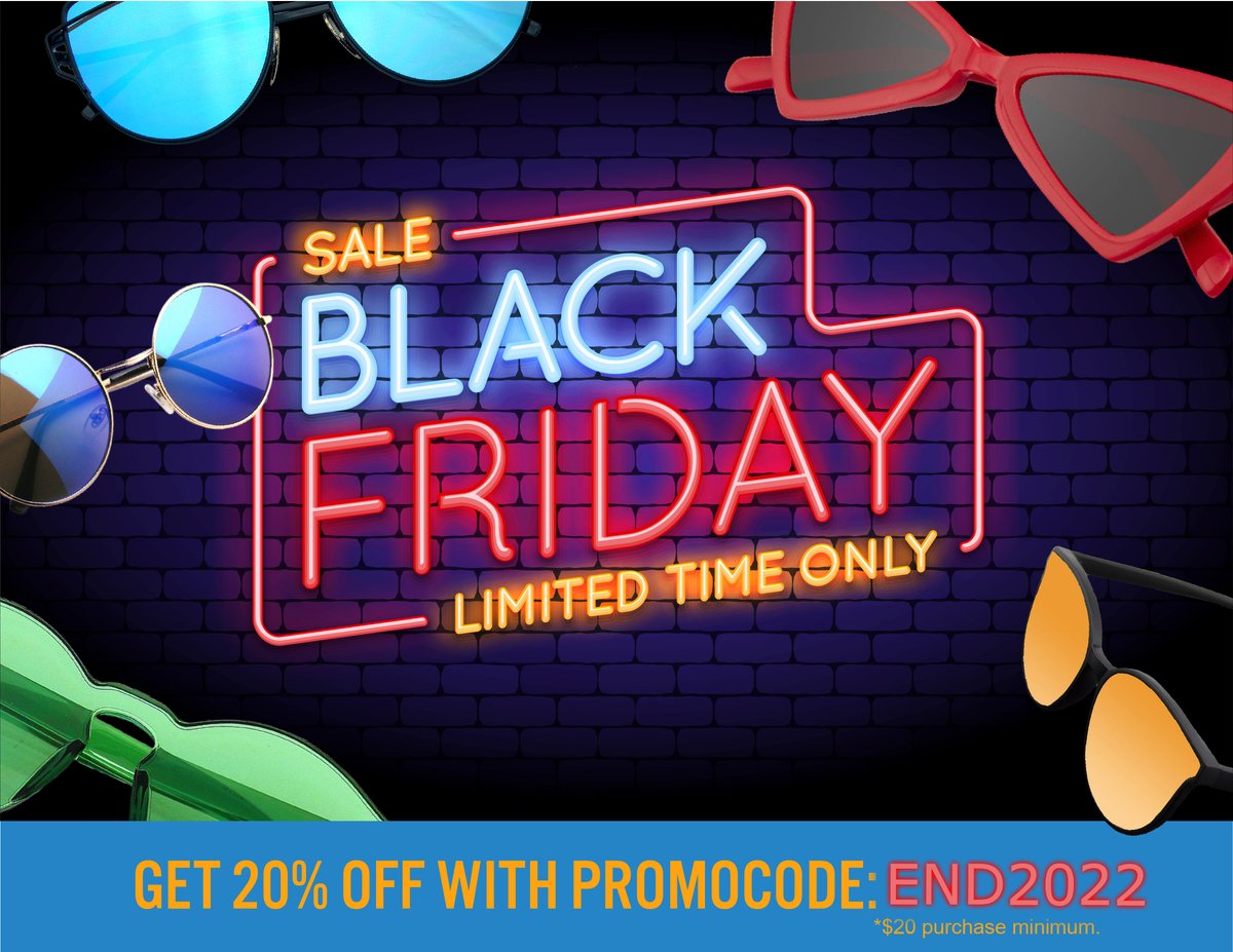 EmblemEyewear's tweet photo. So Much To Be Grateful For!  Including cheap sunnies as stocking stuffers! 

Use Code: END2022
:
.
:
#sunglassesfashion #stockingstuffers #blackfriday #Blackfriday2022 #emblemeywear #Thanksgiving #blackfridaydeals #elonmusk https://t.co/HIlRSzUFai