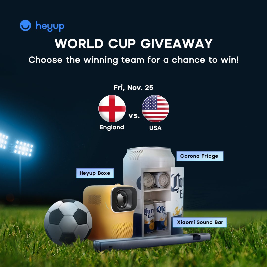 heyup_now's tweet photo. Our #HeyupWorldCup #giveaway match 2:

USA🇺🇸 vs England🏴󠁧󠁢󠁥󠁮󠁧󠁿

Comment on who you think will win for a chance to win a FREE #HeyupBoxe! Don't forget to show us your world cup setup for a chance to win all 3 prizes! Like and share! https://t.co/9h0B2AcFVZ