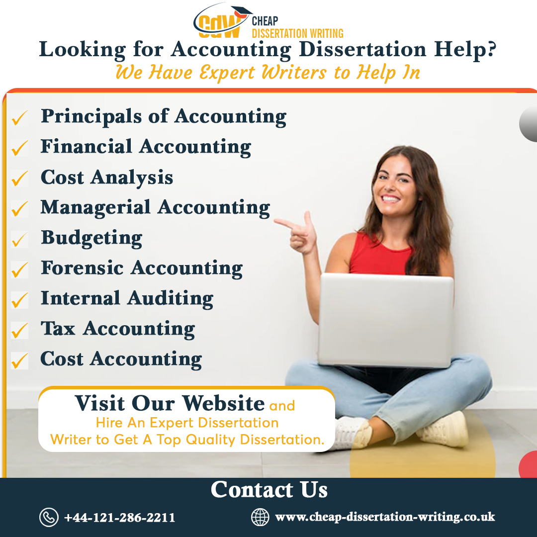 cdwritinguk's tweet image. Looking for #AccountingDissertationHelp? We Have Expert Writers to Help In
#FinancialAccounting
#CostAnalysis
#ManagerialAccounting
#Budgeting
#ForensicAccounting
#InternalAuditing
#TaxAccounting
#CostAccounting
Visit Our Website cheap-dissertation-writing.co.uk to Place Order.