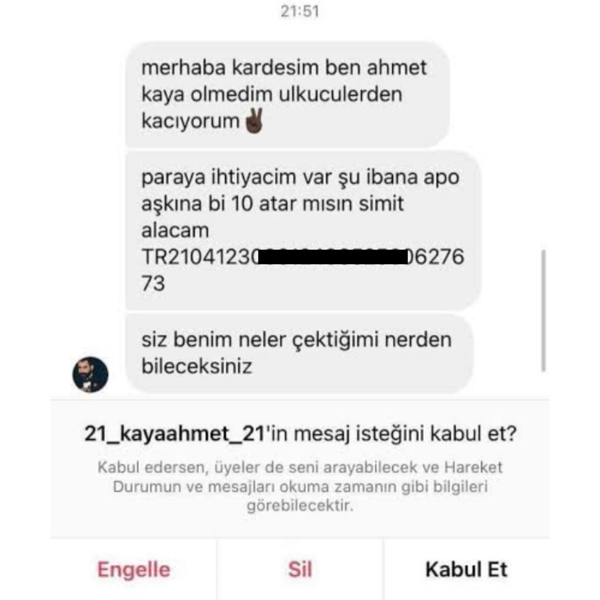 359-) IBAN yollayan Ahmet Kaya
