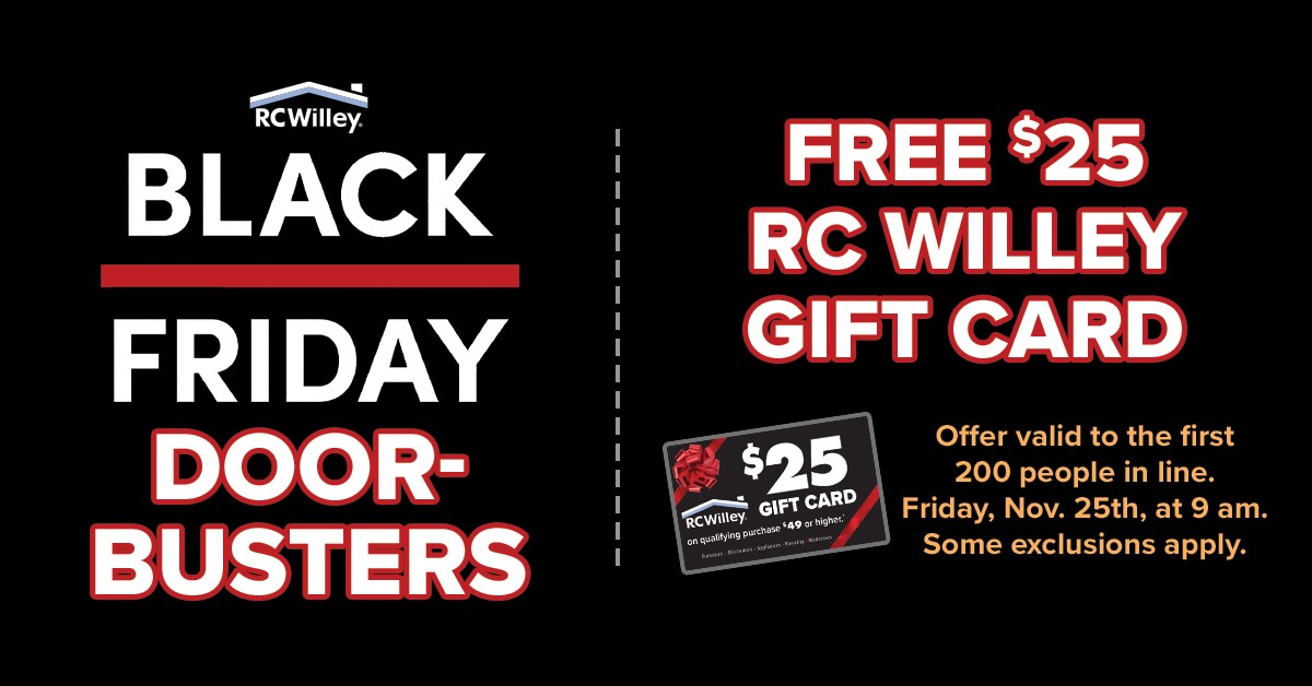 RC Willey on Twitter "Don't miss our Black Friday DOORBUSTERS! https