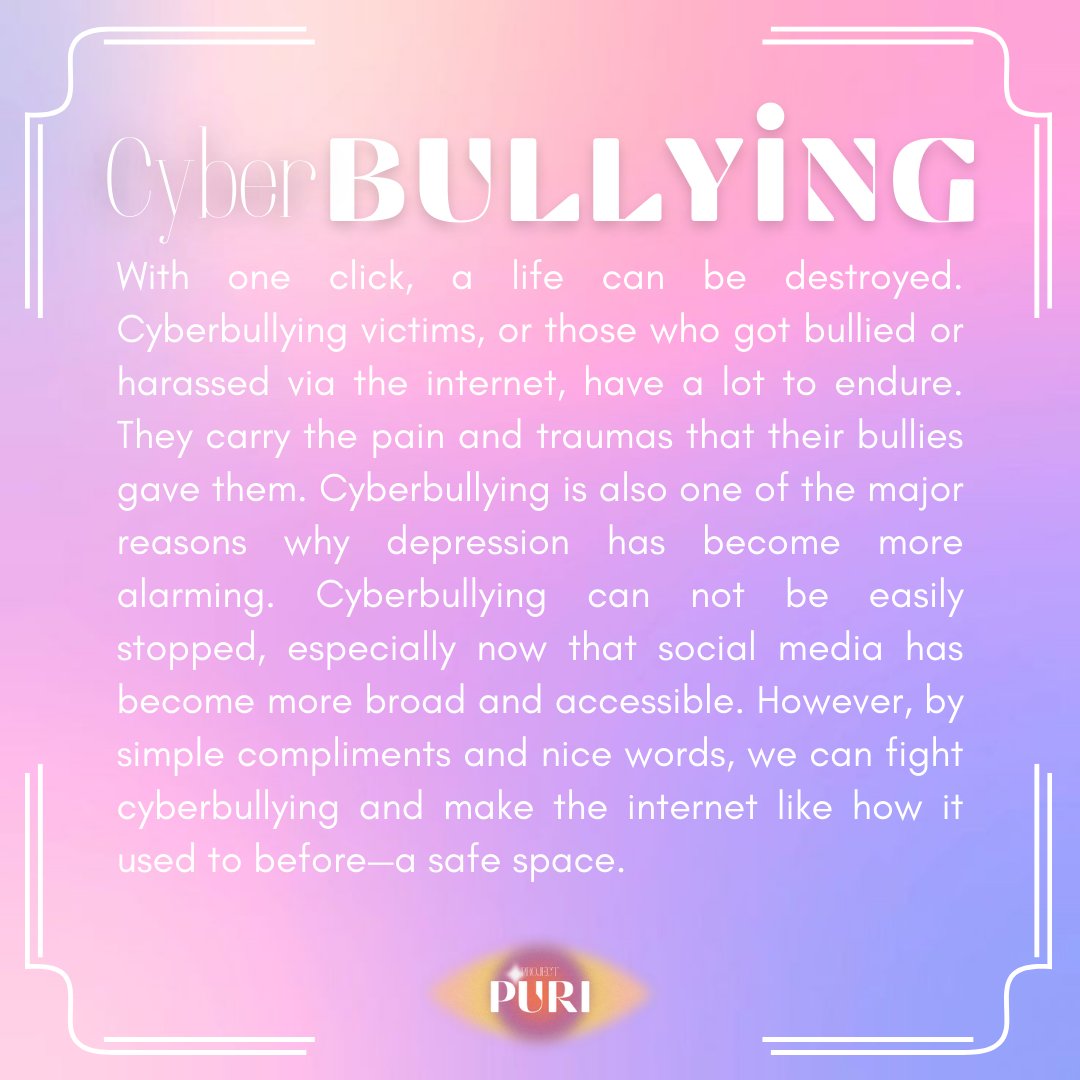 ProjectPuri's tweet photo. Here, we encourage everyone to choose to be kind and pure despite how our world is full of evil. Small things matter—a simple compliment can go a long way in uplifting the lives of people. https://t.co/TY05LqucrT