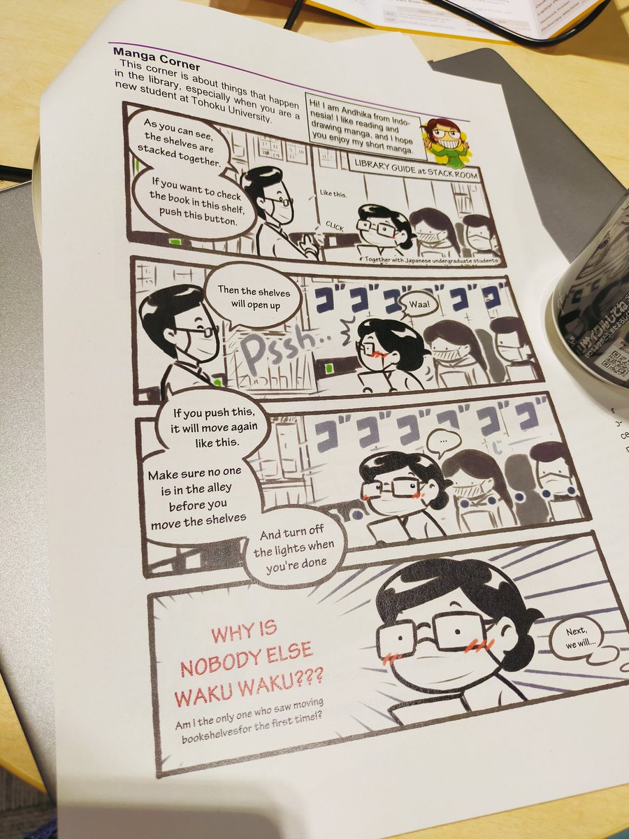 My comic debut in Japan. Sort of. 😹 

The Concierge - Tohoku University Main Library Newsletter. Vol 06 Issue 04.
Get it for free in the Tohoku University's main library, or it can also be accessed here : library.tohoku.ac.jp/en/mainlibrary…