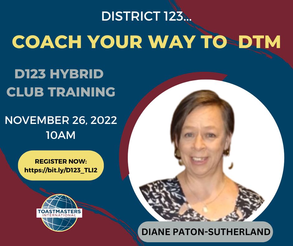 District 123 Toastmasters tweet media