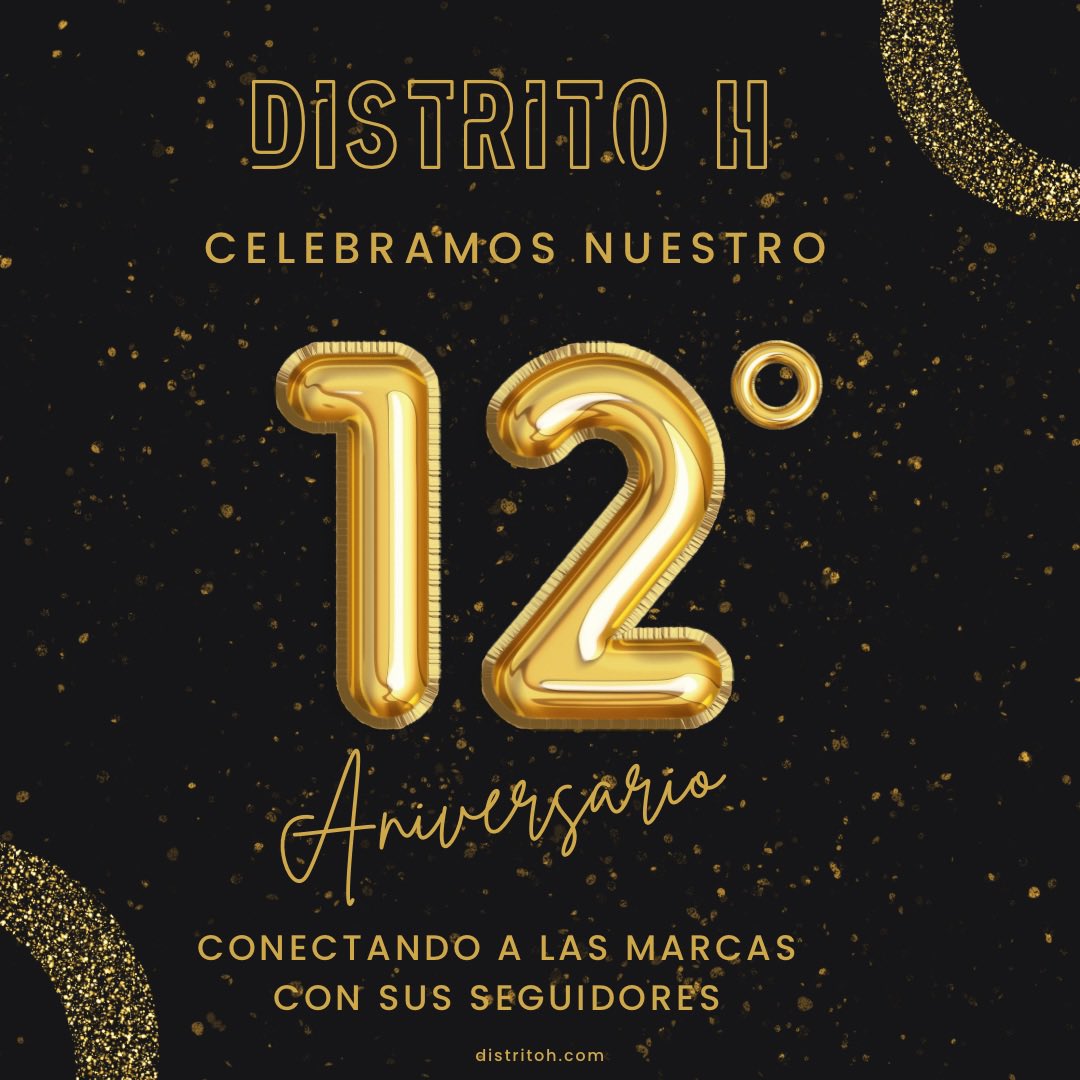 Distrito_H's tweet image. ¡Hurra! Llegamos a nuestro 12 aniversario y queremos darte las gracias por estar con nosotros en esta divertida travesía.
 
¿Nos acompañas en lo que está por venir?