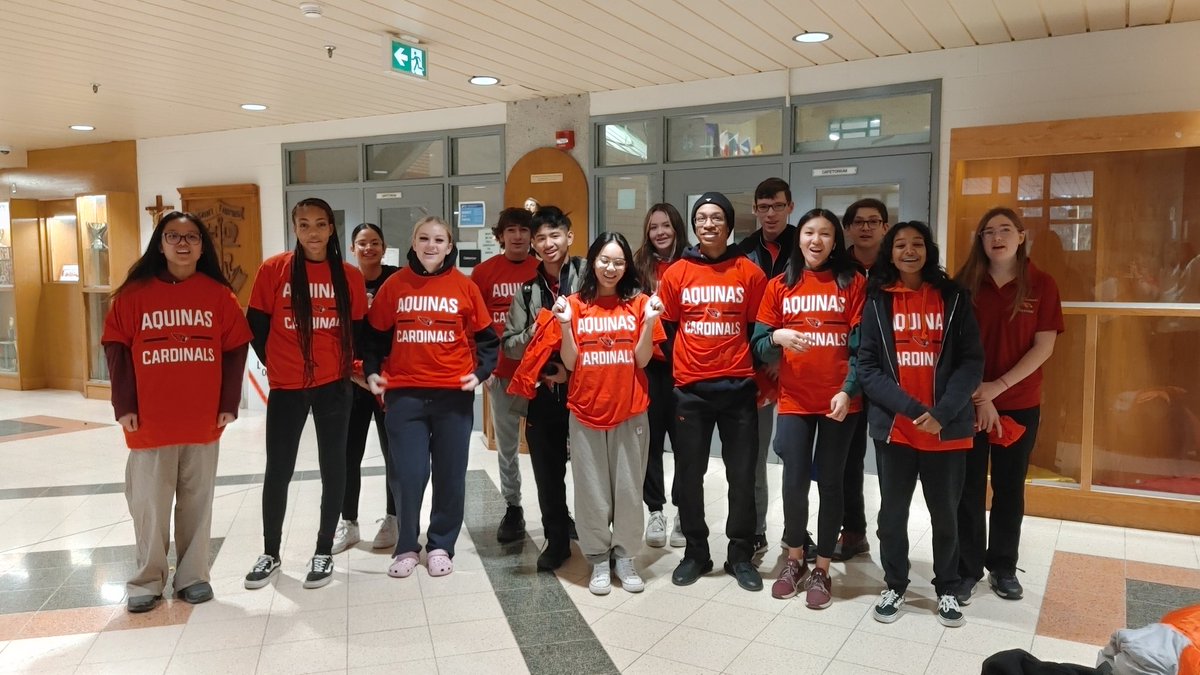 This ⬅️ Wednesday, our 🏊🏽‍♀️ team had their first meet! Our swimmers made 🌊s as they secured many top 3️⃣ spots in different events! Go CARDINALS Go!👏
<a href="/STA_Brampton/">Cardy The Cardinal</a> <a href="/Aquinassports/">Aquinas  Athletics</a> 
#ROPSSAAwinter #sports #swimmeet #teamwork #makewaves #competitive #swim <a href="/DPCDSBSchools/">Dufferin-Peel Catholic District School Board</a>