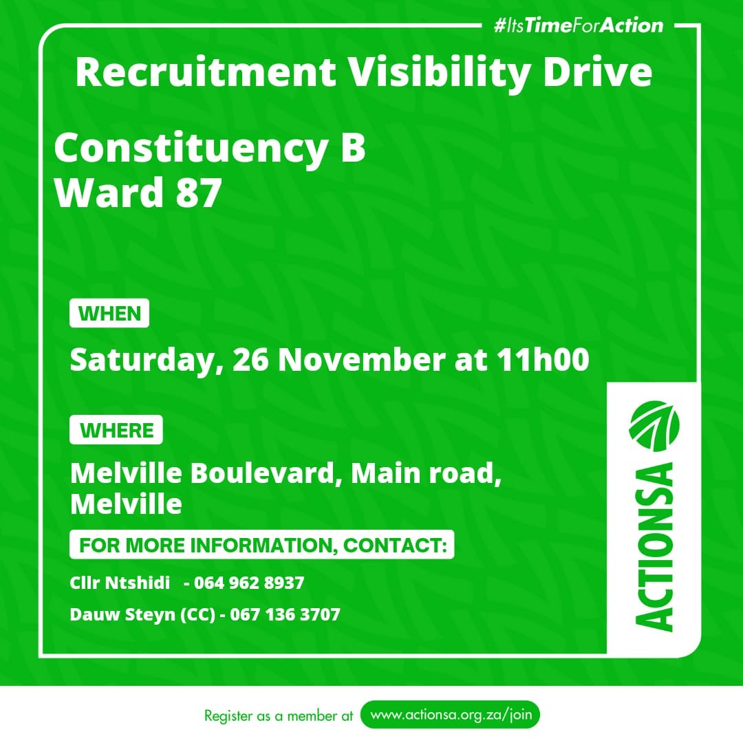 EdwinNtshidi3's tweet photo. Melville visibility drive . https://t.co/CzGri36Kz0