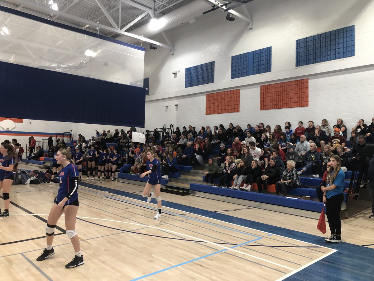 If you are not in the Churchill gym right now cheering on the Griffs, you are missing out! #gogriffs #churchillpride💙💛 <a href="/wchslethbridge/">Winston Churchill HS 🇨🇦</a>