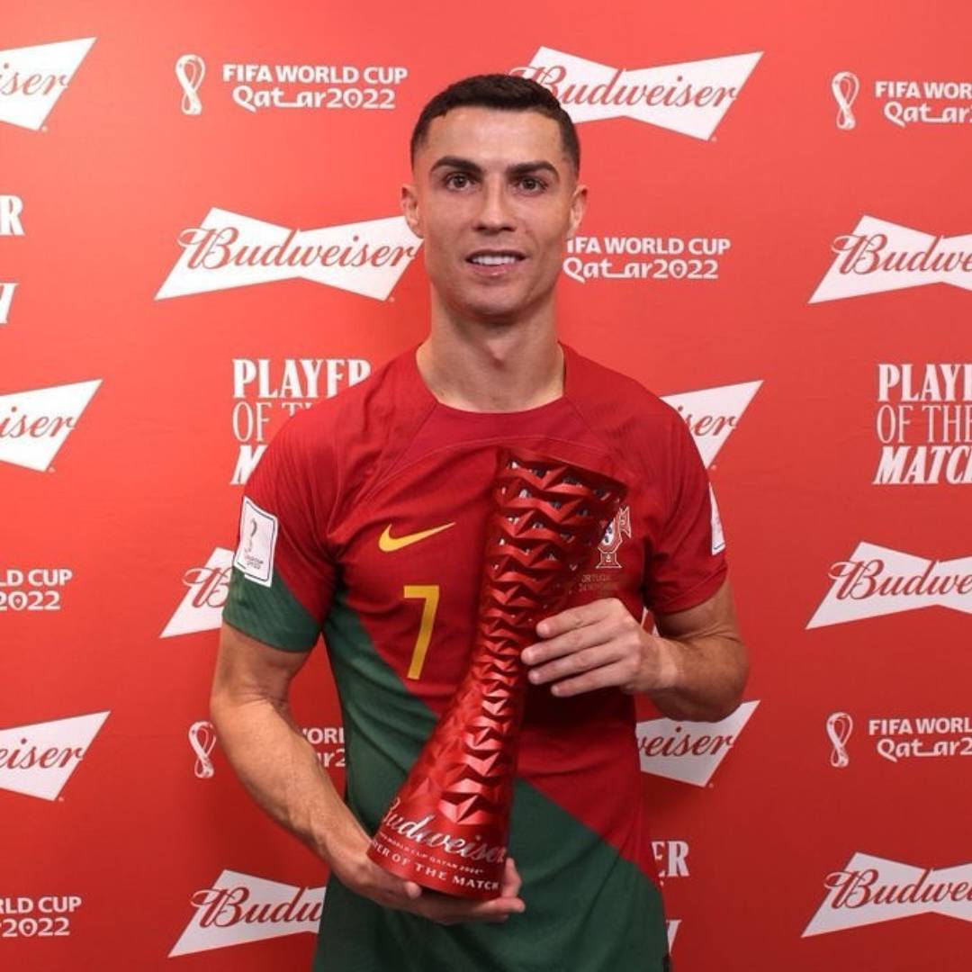 🇵🇹 Cristiano Ronaldo, Portekiz-Gana maçının en iyi oyuncusu seçildi.