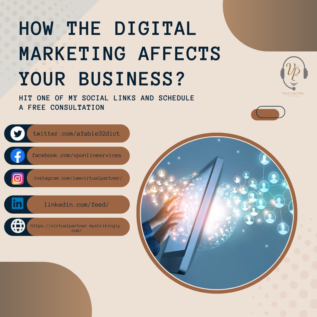 afable32dict's tweet photo. Digital Marketing recognizes the sales channels that your business relies on.#VPservices#digitalworld
For more info visit https://t.co/LpXtBT4tV3 https://t.co/h1ju0icE7i