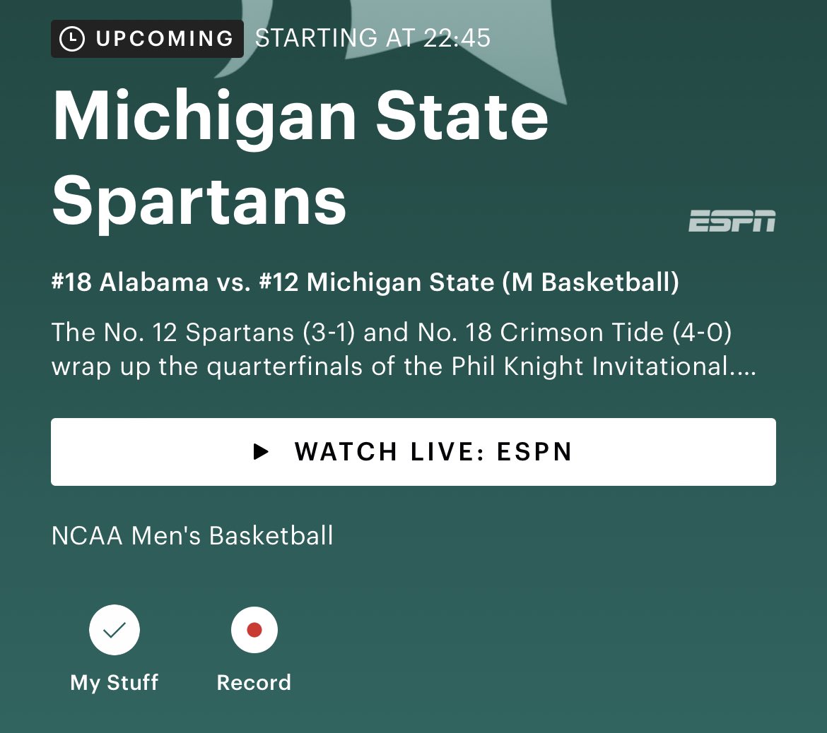 PohlarBeer's tweet photo. @hulu_support why is this game not recording? Team selected as favorite to record, new game not recording? Has been a problem this entire season https://t.co/u64MN552PF