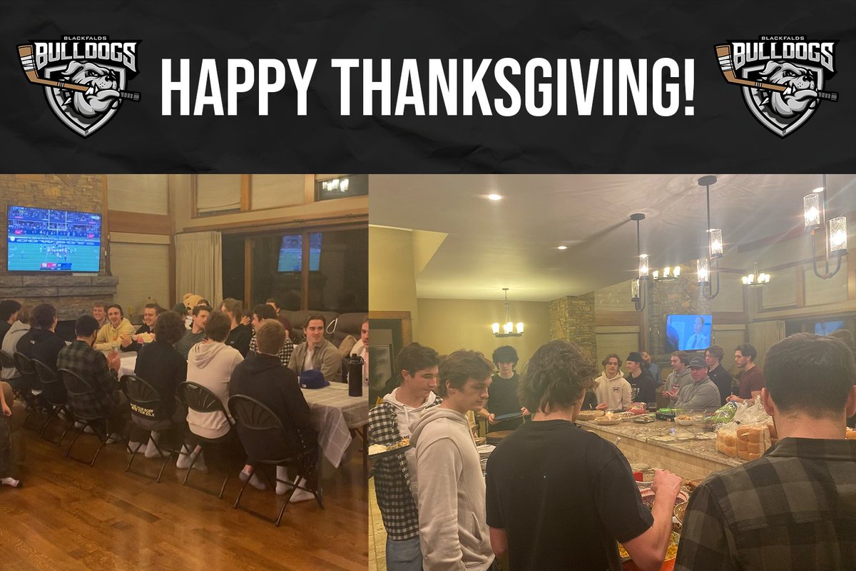 The Bulldogs were celebrating American Thanksgiving with players and billets tonight!