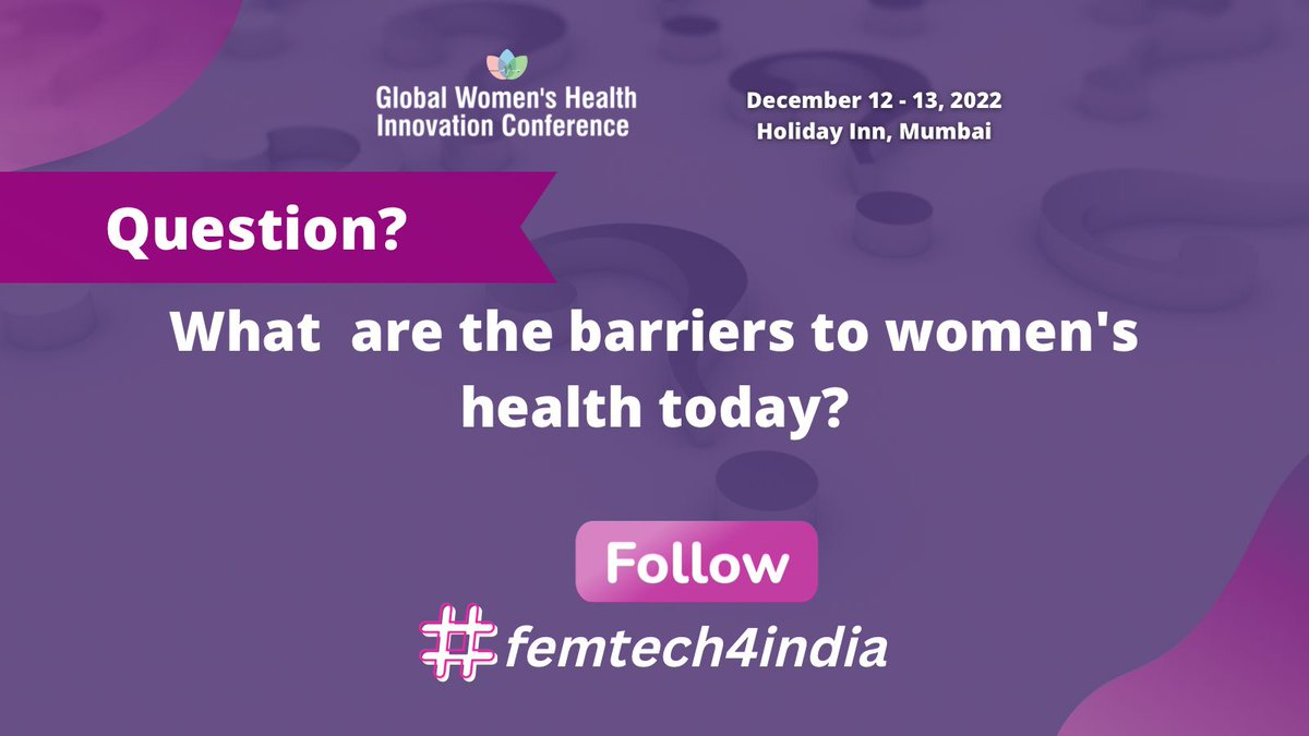 GWHICIndia's tweet image. Let's put spotlight on #femtech and women's health.
Join the conversation with
#femtech4india
Together we are breaking barriers for female #healthequity!
gwhic.com