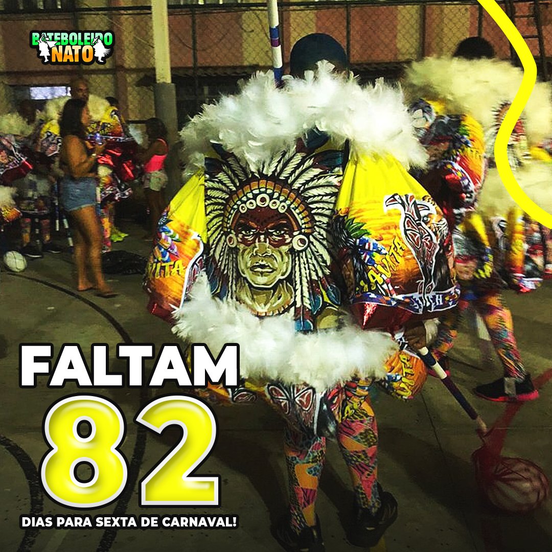 bateboleironato's tweet photo. FALTAM 82 DIAS PARA SEXTA DE CARNAVAL 🎭 https://t.co/9PUjQh5xJ0