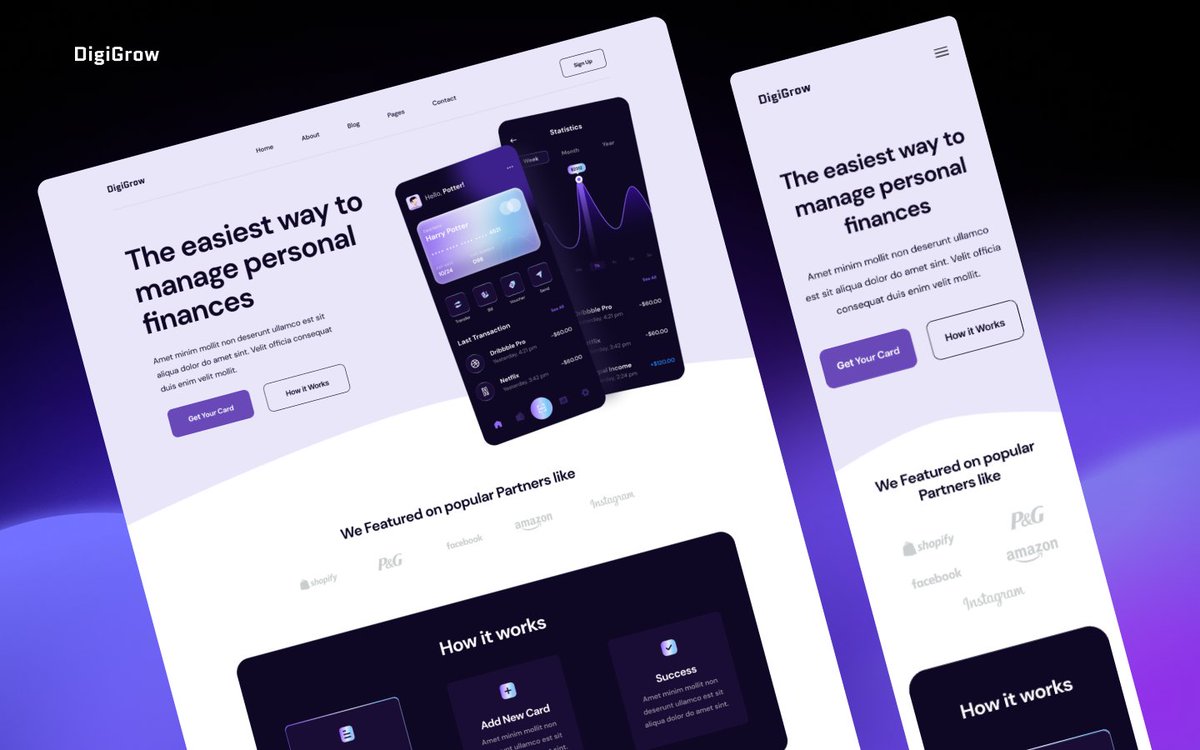 ozeito's tweet photo. Finance website UI design🎯 created by @ozeito 

Let's get in touch at info@ozeito.com
or visit us at https://t.co/rGRKWGir58 now.

#webdesign #webdevelopment #webdeveloper #webagency #webdevelopmentcompany #webdesignagency #wordpresswebsite #wordpressdesign #uidesign #uiux https://t.co/rUMe1Gr01H