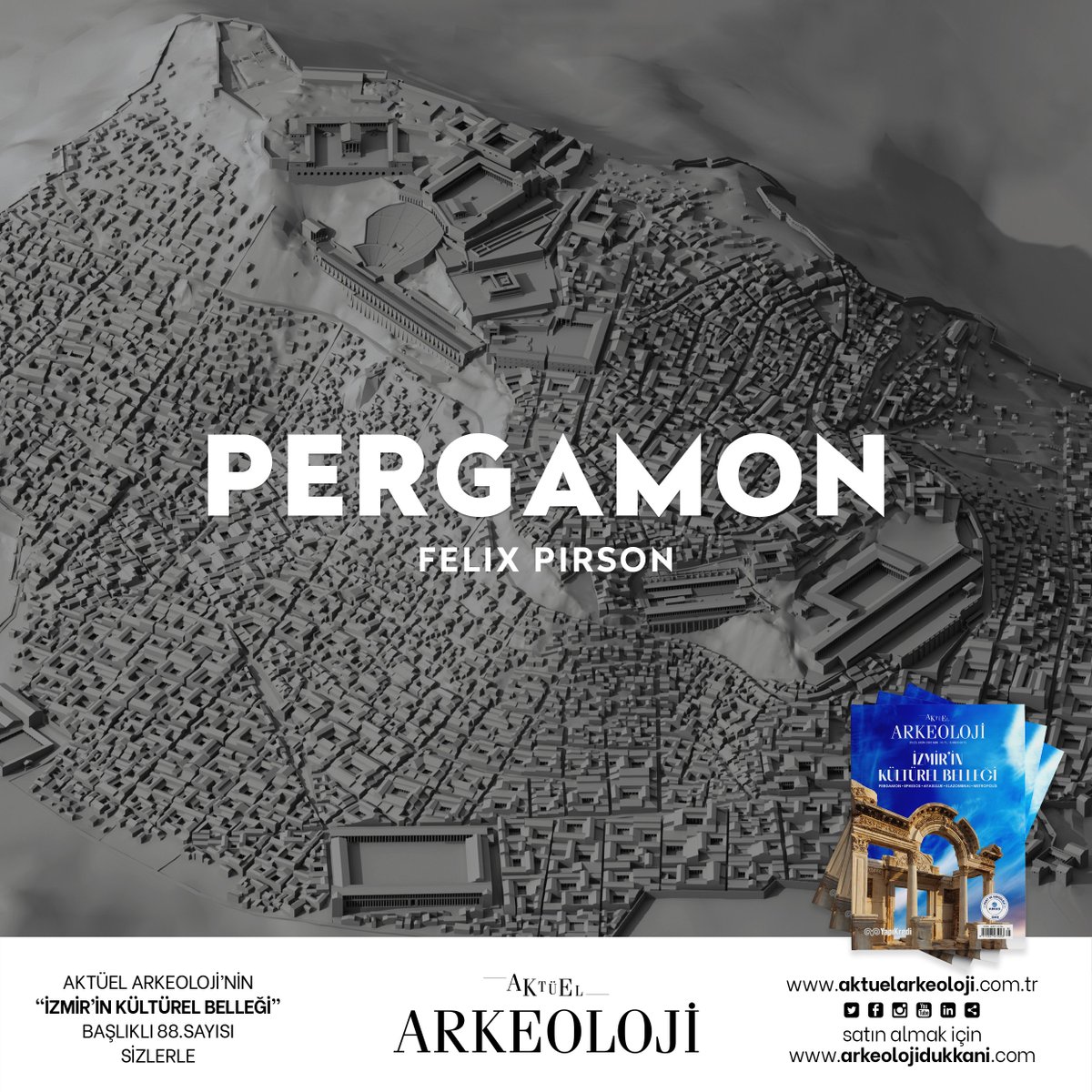 AktuelArkeoloji's tweet photo. Aktüel Arkeoloji Dergisi, 88. Sayı “ İzmir’in Kültürel Belleği “

•Felix Pirson – Görkem ve İhtişamın Kenti “Pergamon”

https://t.co/drzLcbe66J

https://t.co/BrPEg81WGt

#dergi #pergamon #bergama #akropolis #kızılavlu #hellenistik #zeussunağı #traiantapınağı #izmir #türkiye https://t.co/GKhJ4iWCfo