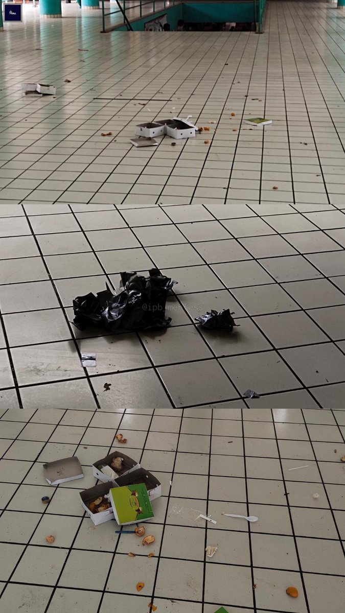ipb_menfess's tweet photo. Punten untuk kakak yang ngadain acara kemarin didekat tangga menuju kantin sapta. Tolong dong kalo abis acara dipastikan udah bersih dari sampah tempatnya 🙏🏻 https://t.co/lWyke2cK0E