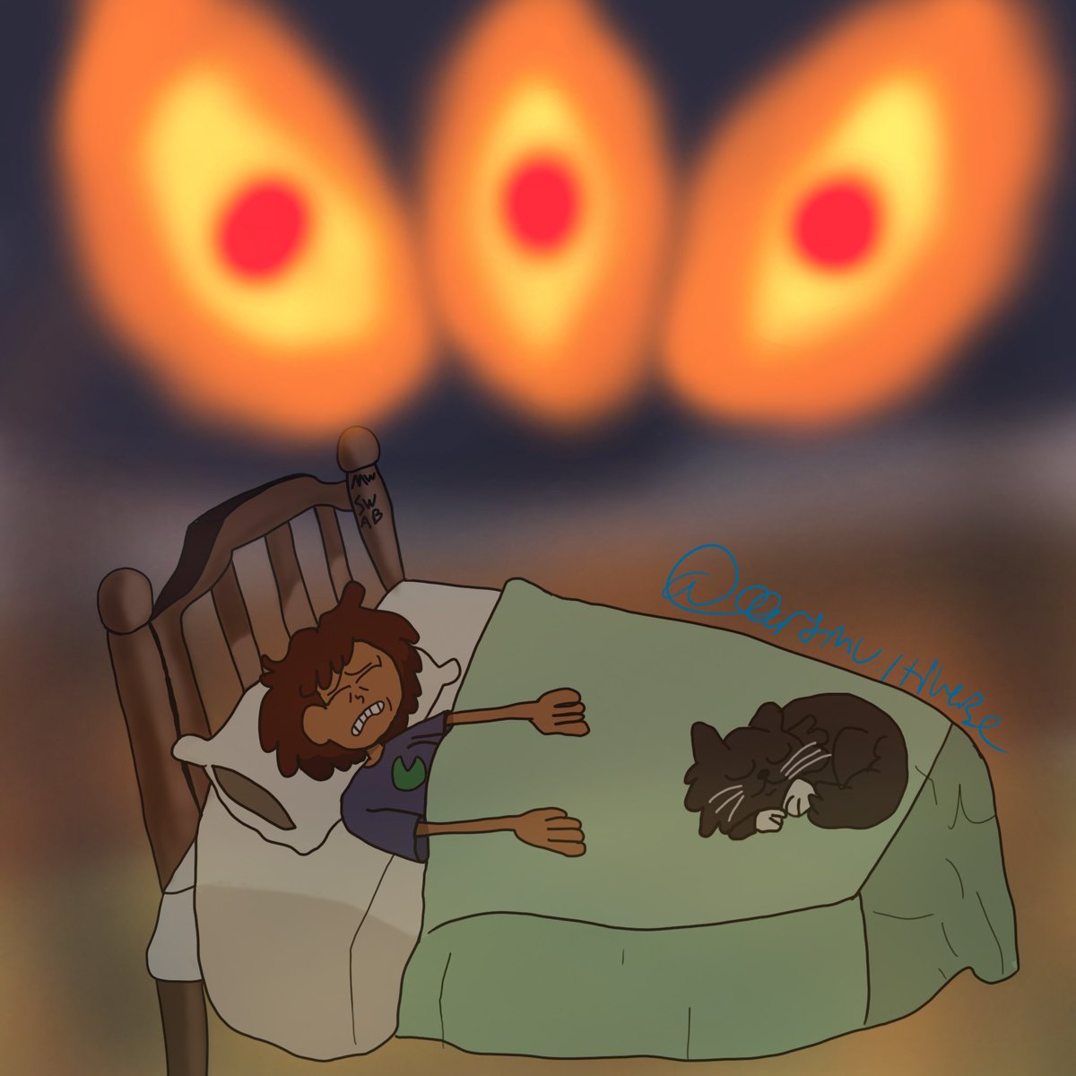 artmu_ltiverse's tweet photo. A Bad Dream
So a potentially leaked page depicted Anne seeing the core in her dream so I drew it.
#amphibia #Amphibialove #amphibiasupport #anneboonchuy #disney #AmphibiaMarcy #AmphibiaSasha #AmphibiaAnne #amphibiafanart #amphibiaseason3 #amphibiadarcy #marcysjournal https://t.co/bSom5PPZRV