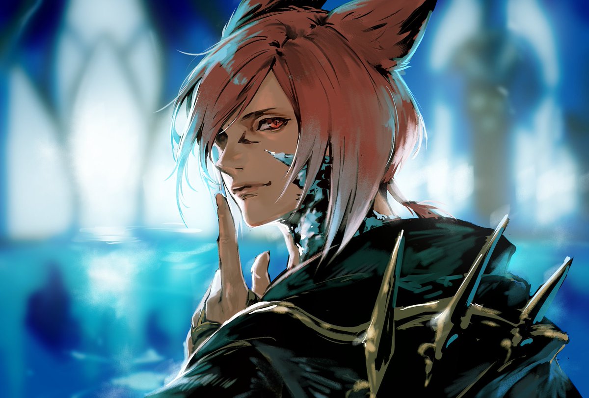 1boy animal ears male focus solo miqo'te looking at viewer cat ears  illustration images
