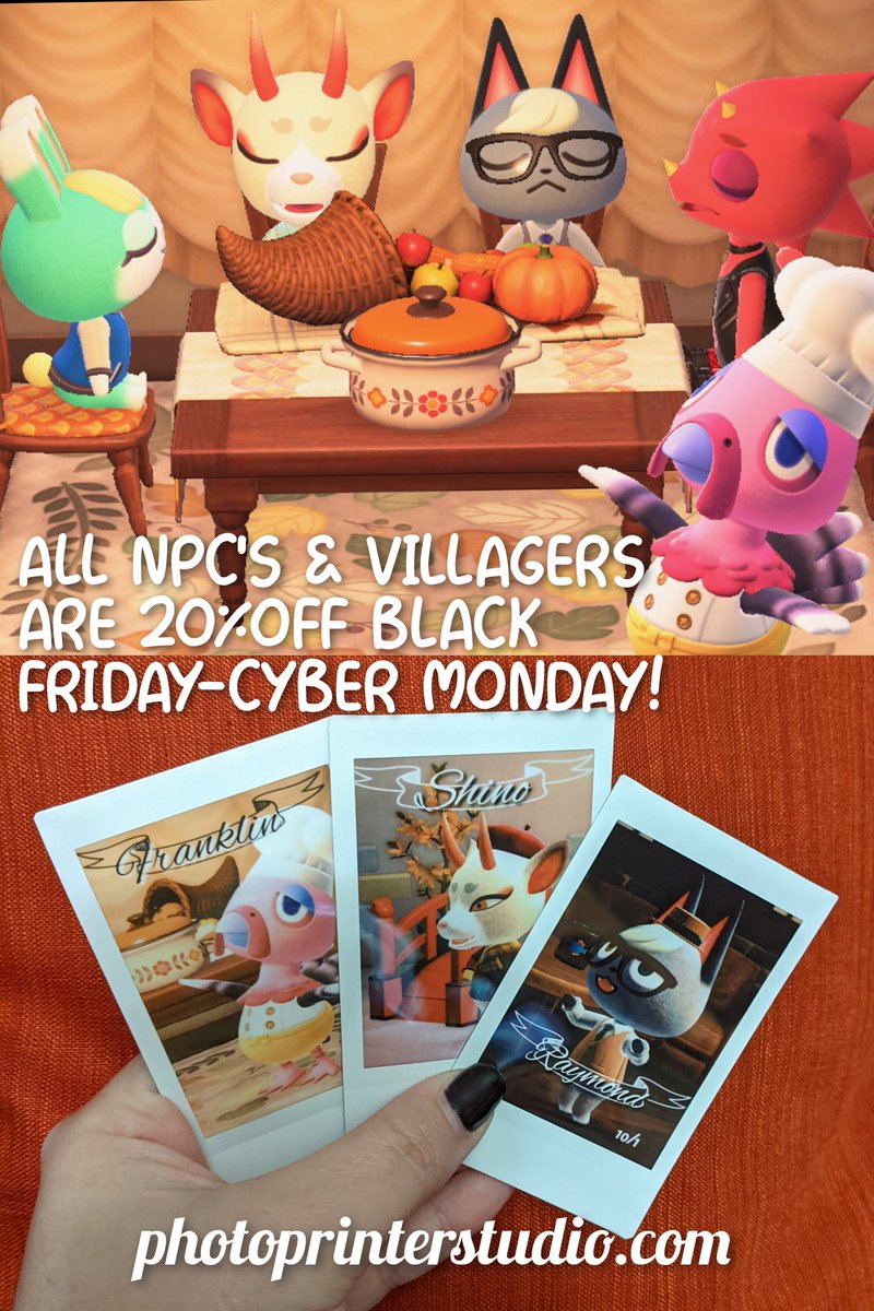 pps_amiibos's tweet photo. We are so thankful for You!! Please enjoy 20% off all amiibos Black Friday through Cyber Monday!! 
(Link in the bio!)

#AnimalCrossing #AnimalCrossingNewHorizons #animalcrossingamiibo #thanksgiving #givingthanks #BlackFriday https://t.co/FixF7OPyEj
