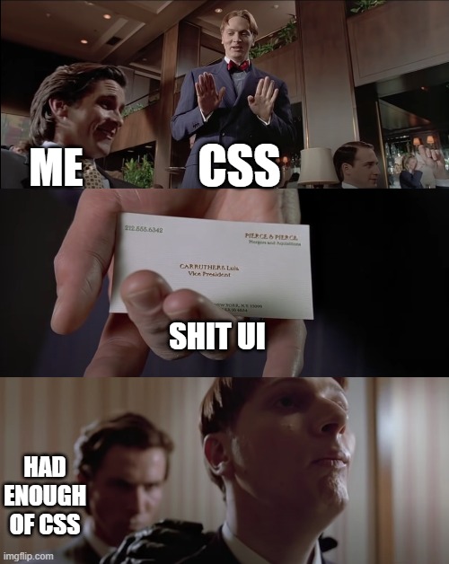 programemes's tweet image. Me working with css

Source: reddit.com/r/ProgrammerHu…