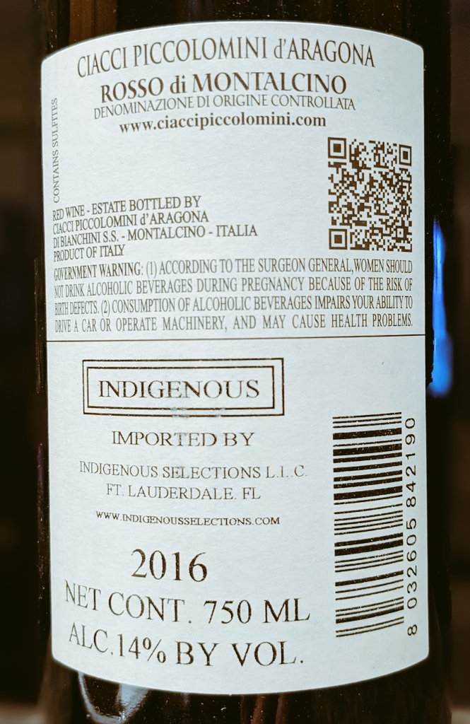 RudiGourmand's tweet photo. Today's #wine is a #sangiovese from Rosso di Montalcino DOC (#Tuscany, W central #Italy)

Light cherry black cherry on nose, complex balanced sugars acidity tannins on palate, mild tart then dry tannins finish

#wines #vimo #Italia #Toscana #vimos #winelover #winetasting https://t.co/YTvXTAcrK0