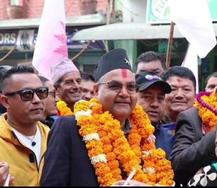 बधाई छ । 
७०९ले चुनाव जित्नु भयो
70करोडको ठ्याइ ठ्याइ गरि रहे तर काभ्रे गएनन्2/2वटा बिश्वविद्यालय काभ्रे लगे।स्मार्ट सीटी बनाउन3अर्ब बजेट पारे । मीडीया विधेक ल्याएर बिदेशी बिज्ञापन बन्द गराए ।5बर्षमा 21सय करोड बजेट काभ्रेमा लगे काम गरे चुनाब जीते 
<a href="/GokulPBaskota/">Gokul Prasad Baskota</a> 
<a href="/realpbhattarai/">Pradip Bhattarai</a>