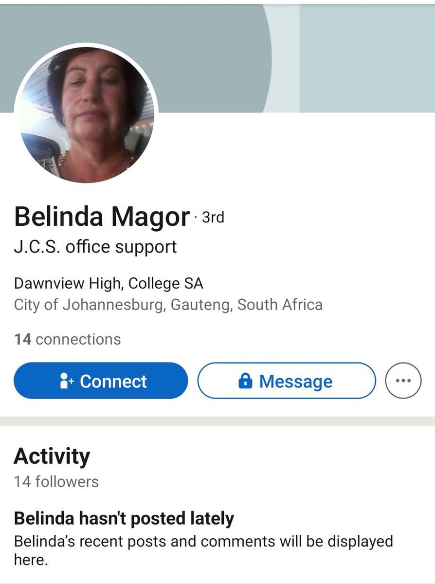 This is Belinda Migor, the owner of JCS Office Support, a bookkeeping company in Benoni. Belinda is a woman heard in a WhatsApp Group saying “Kill all the black men, Shoot them, &amp; cut out all black women’s uteruses &amp; their ovaries so that they can't procreate.” #BelindaMigor