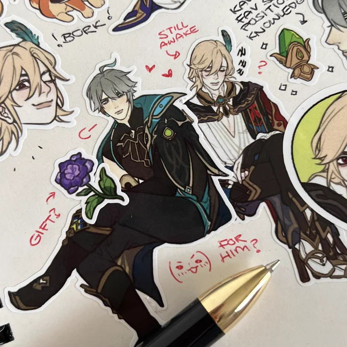 making Kavetham stickers and they spicen up my journal gaming 👁️👁️ this is super fun-

#Kavetham #GenshinImpact 