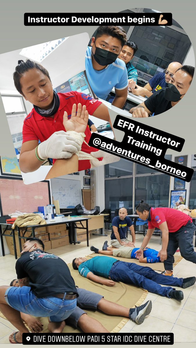 divedownbelow's tweet photo. In the Downbelow 5* #PADI CDC we have just began the latest #instructordevelopmentcourse kicking off with #efrinstructor!
If your interested in becoming a #diveprofessional #padiinstructor then WhatsApp 0128661935 https://t.co/qJmV0SGfb6 ๐ช๐ผ https://t.co/9JBoqR3IXo
