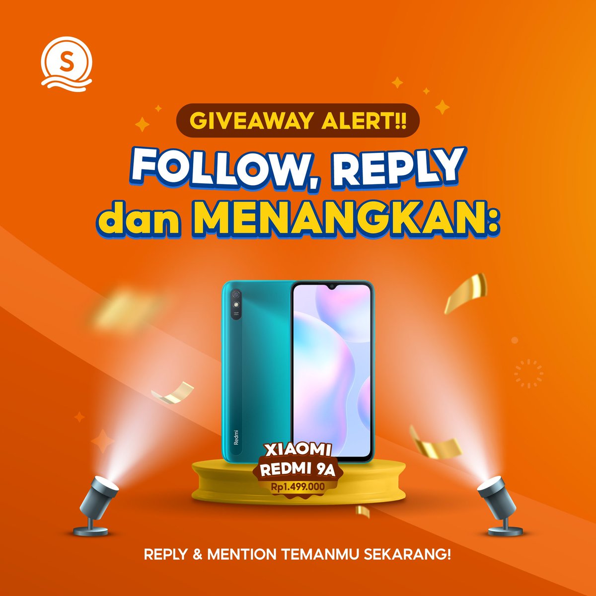 SeaBankID's tweet photo. 🎊XIAOMI REDMI 9A SIAP KAMU BAWA PULANG!🎊

S&amp;K:
1. FOLLOW TWITTER @SEABANKID 
2. LIKE &amp; RT tweet ini
3. REPLY #LebihUntungdiSeaBank dan MENTION 1 ORANG TEMANMU YANG BANYAK!

Goodluck Sobat SeaBank!😘 https://t.co/VdOH6SYFB2