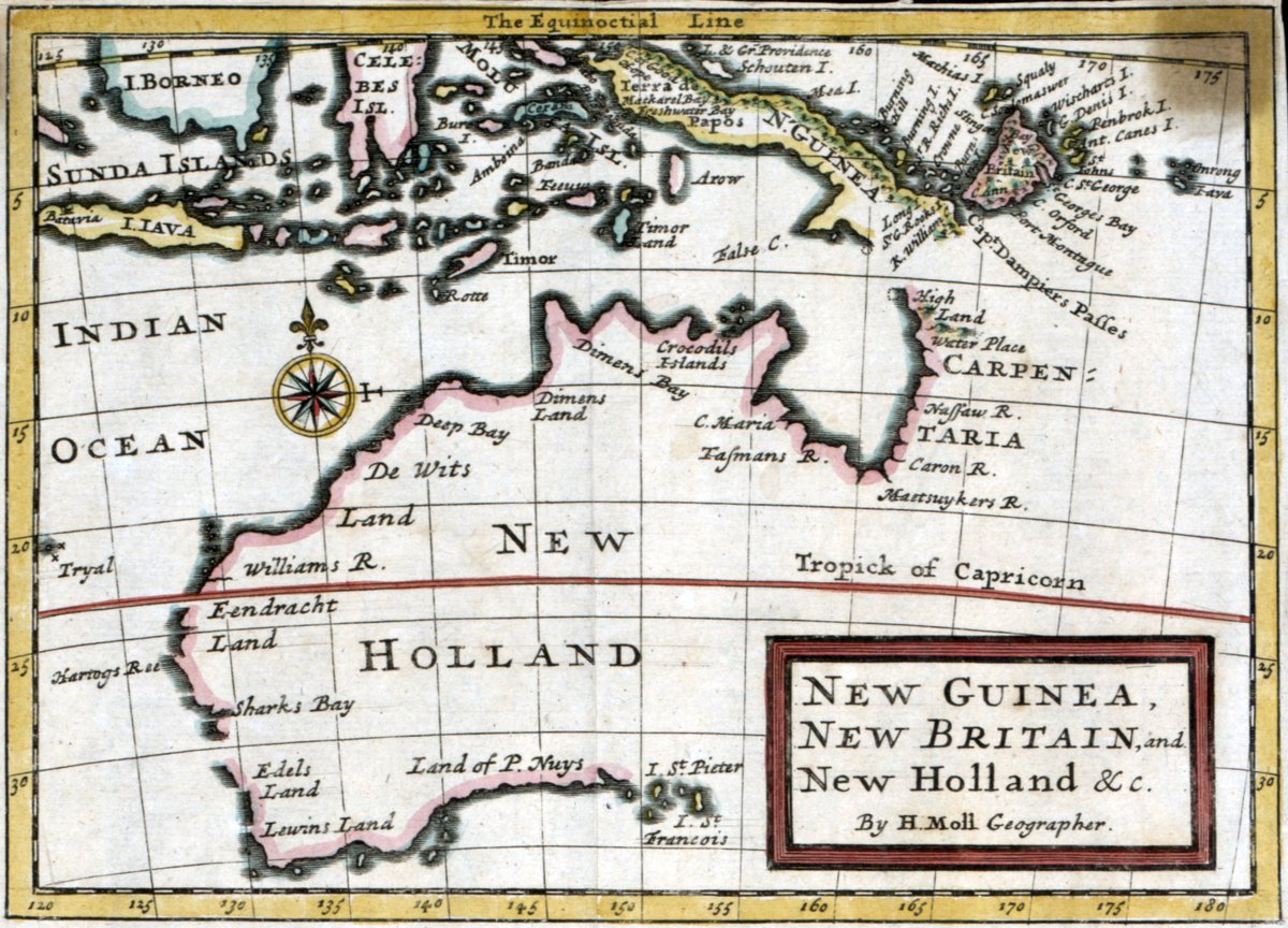 AndrewGloe's tweet photo. 1717 map of Australia - by Herman Moll

#oldmaps #maps 

https://t.co/w4mivxI9tK https://t.co/WLPFUDJ1PW