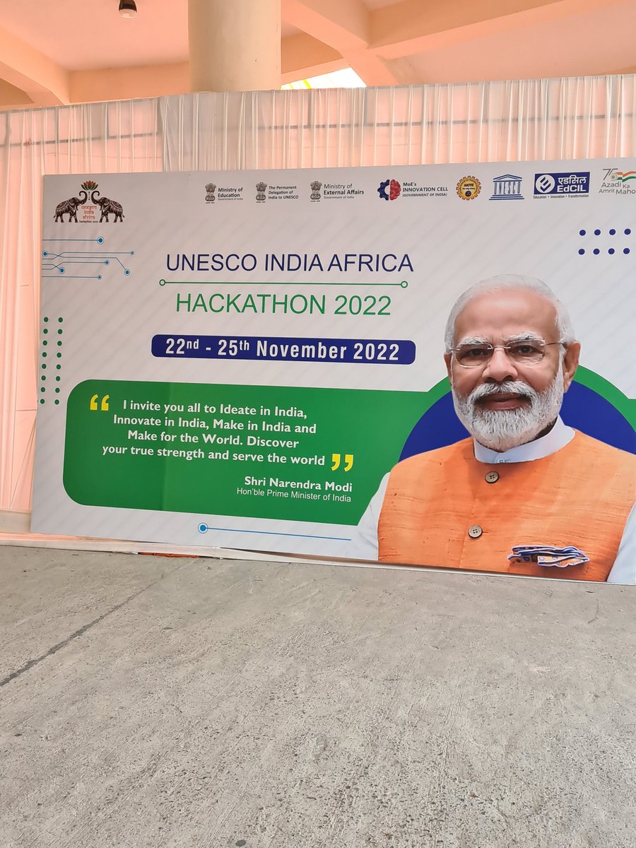 eddymatoko's tweet photo. Célébration Africa-India intelletual cooperation. https://t.co/sxgyS1tKeZ