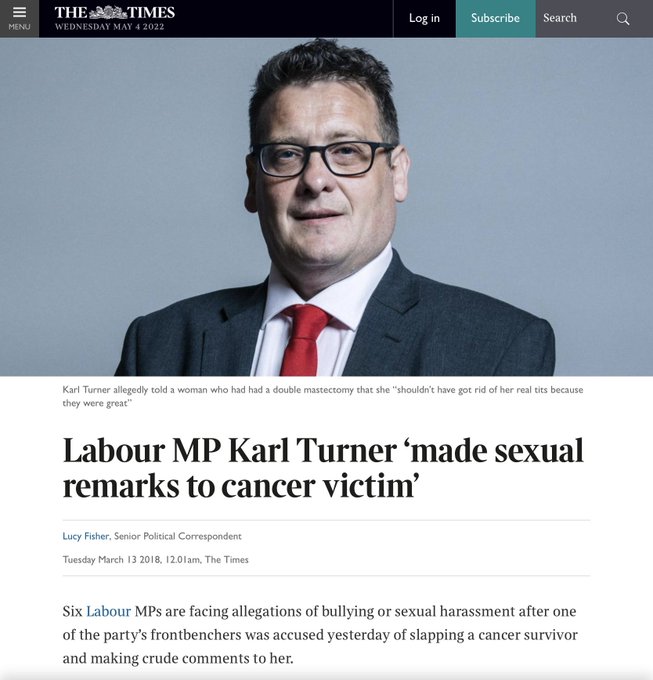 I first sought the assistance of @KarlTurnerMP (#Hull), of @UKLabour, @leedsbeckett fellow, & @CommonsJustice member, with a serious problem of #Humberbeat #Corruption & #HateCrime on 7/9/2020.
I sent 13 e-mails to his @UKParliament address. 
Day 810. No response.
#Lab22 #Labour