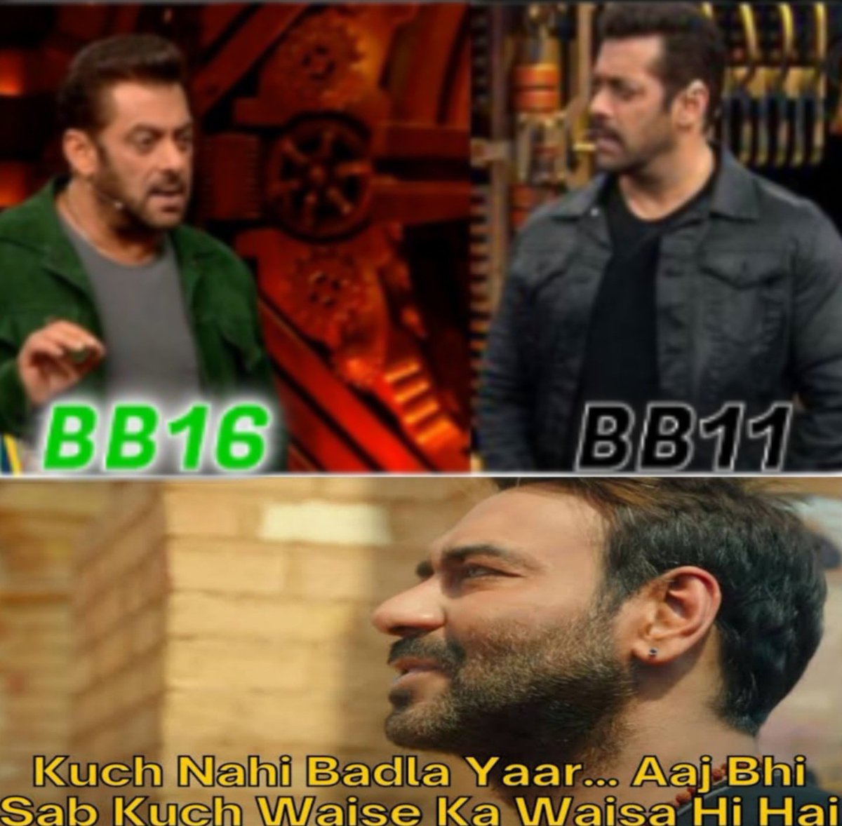 #SalmanKhan refuse to age and he is maintaining such a good physic at the age of 57.

#BiggBoss16            #BiggBoss11