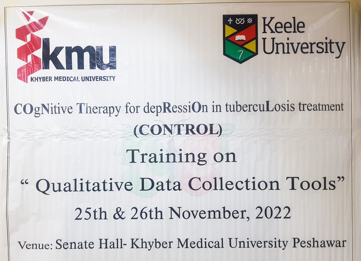 Dr.Zeeshan Kibria (Manager, CONTROL) opening the day 1 of two days capacity development workshop on "Qualitative Data Collection tools" for Research Assistants at Khyber Medical University Peshawar. #ControlWorkshops