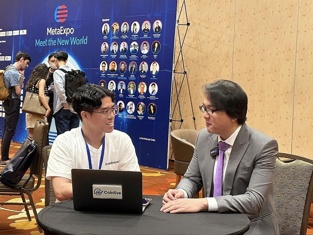 CoinliveHQ's tweet photo. Coinlive interviewed Reiner Rahardja, CBO of The Metalife (@The_Metalife) and blockchain consultant, at Singapore MetaExpo 2022!
Full article soon ... stay tuned!
#metalife #web3 #metaexpo #blockchain #coinlivetalk https://t.co/VkXKOK9WUG