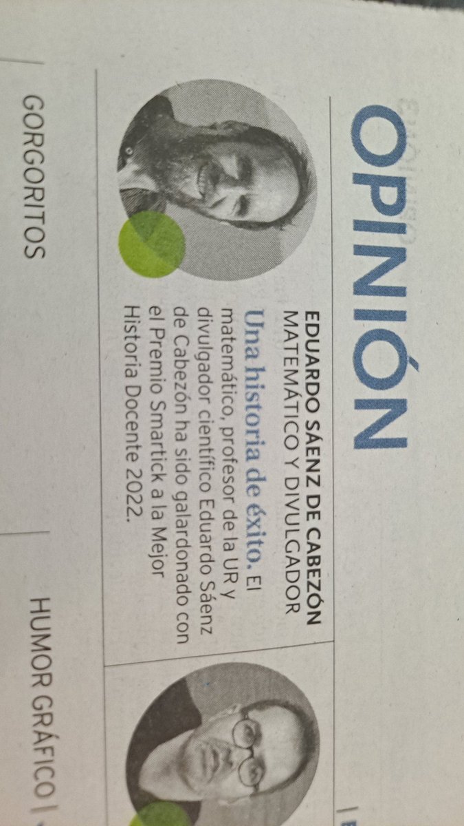 Buenos días #cadadiasaleelsol

Hoy desayuno con <a href="/edusadeci/">Eduardo Sáenz de Cabezón</a> (bueno, me gustaría tomarme un cafe con el, pero me lo encuentro últimamente en muchas partes, para bien).

Enhorabuena Edu por mostrarle al mundo que la mates y la ciencia son divertidas en <a href="/orbitalaika_tve/">Órbita Laika</a>...