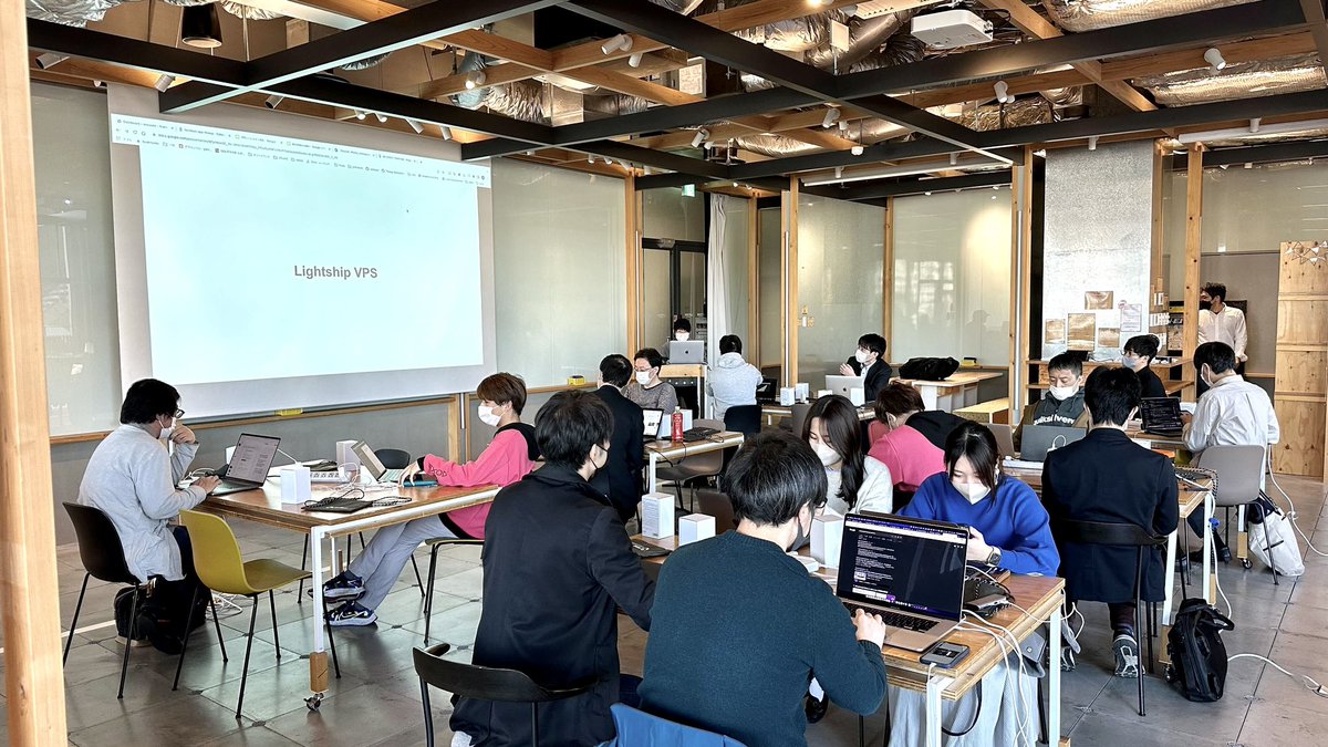 thedesignium's tweet photo. 『#Niantic #LightshipVPS for Web Hands-on Workshop vol.2』
はじまりました☺️💻📱✨
#designium #Lightship #ARDK #8thwall #ARDKUG https://t.co/OwT8nyHhmk
