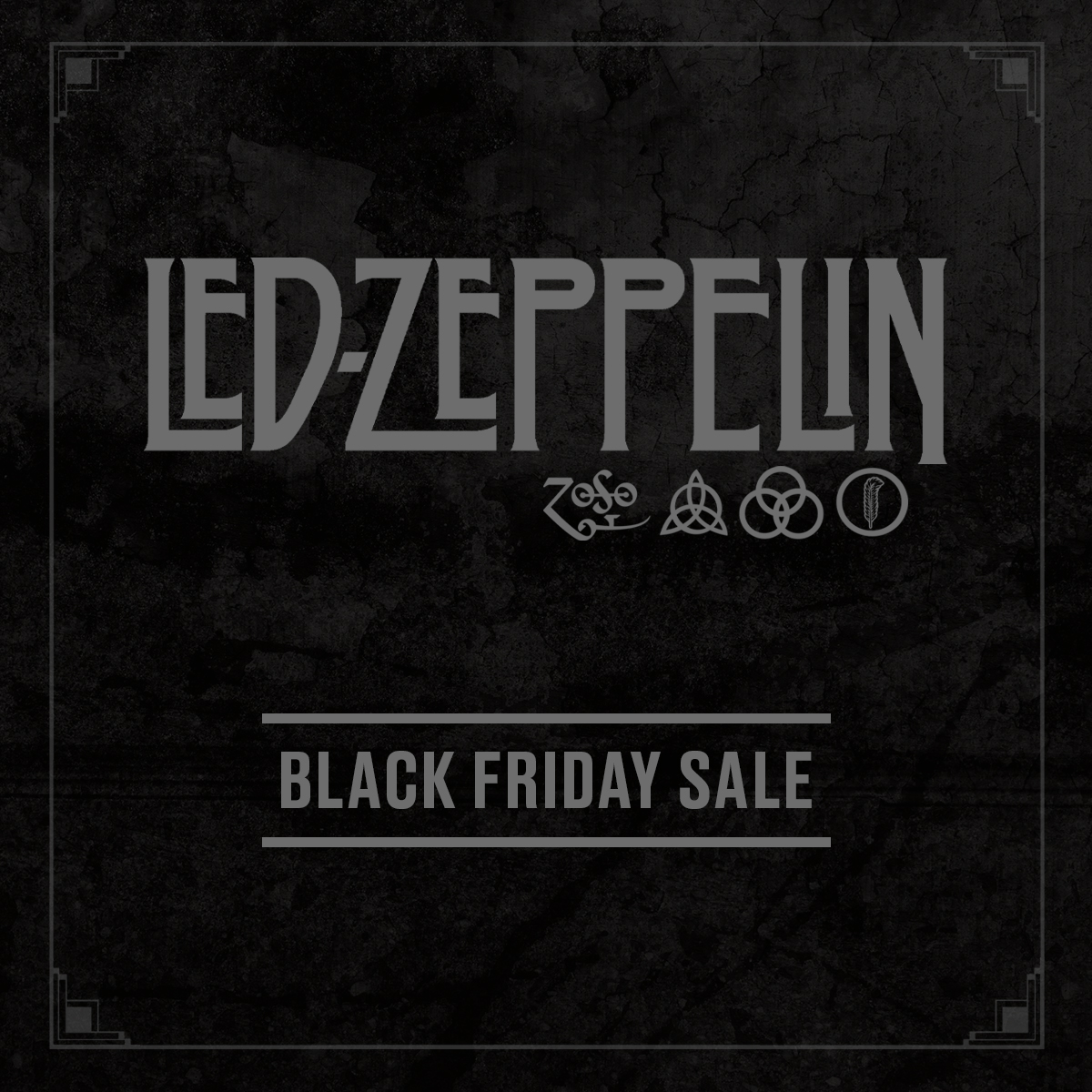 Get 25% off everything in the official Led Zeppelin store this Black Friday when you use the code BLACK25 at checkout! Visit store.ledzeppelin.com now! Code is valid until end of Monday 28th November.