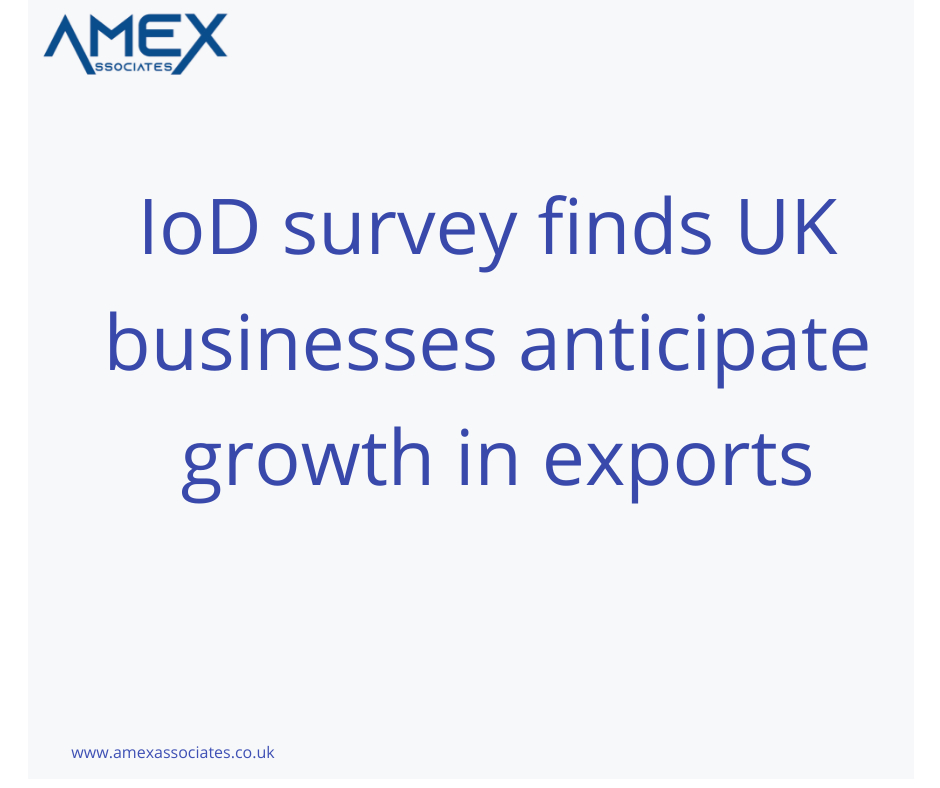 AmexAssociates's tweet photo. IoD survey finds UK businesses anticipate growth in exports
For further details visit our website
https://t.co/f4cjqp35yW
#business #trading #uk #amexassociates https://t.co/OdNjrhRZkX