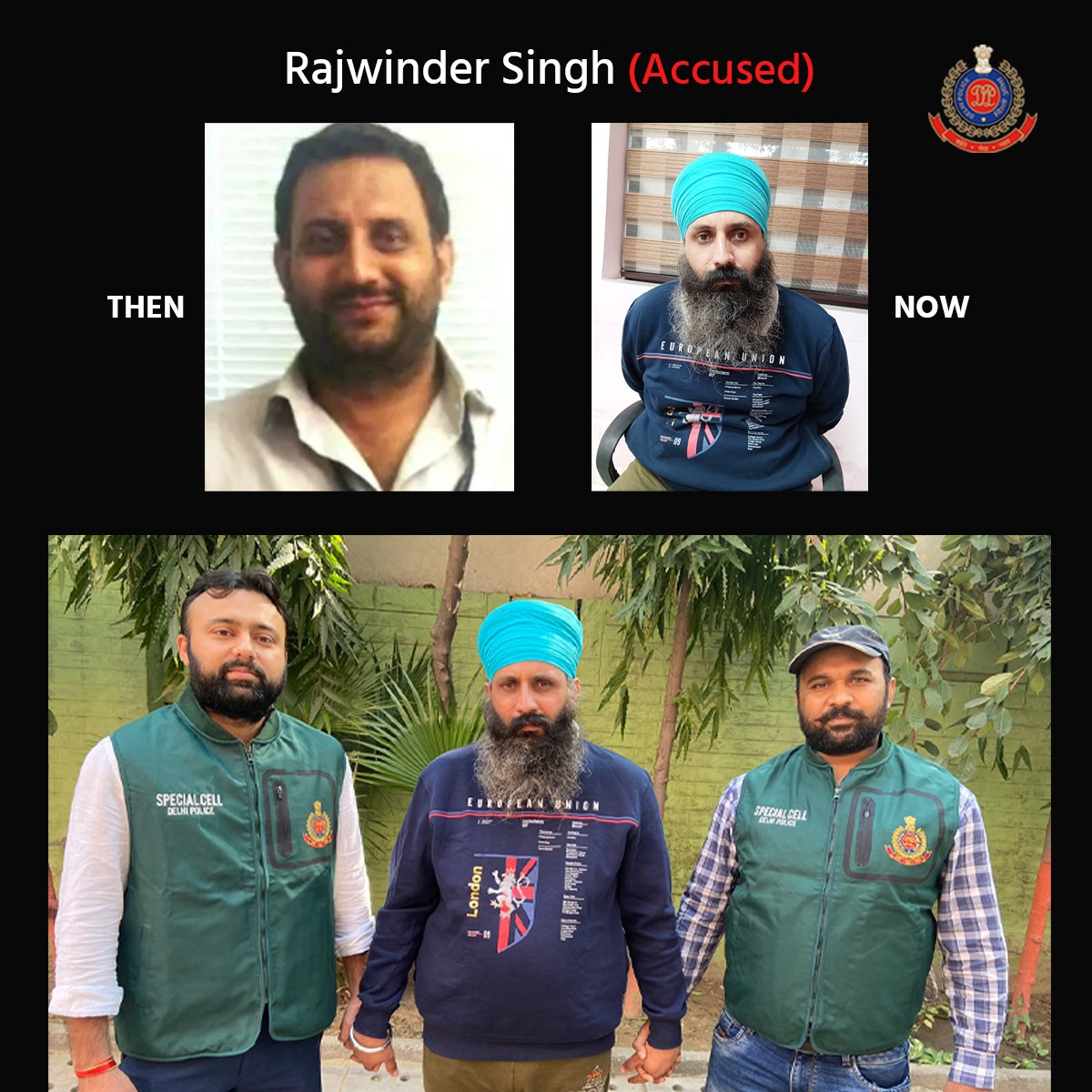 DelhiPolice's tweet photo. सीबीआई, इंटरपोल और दिल्ली पुलिस के संयुक्त अभियान के क्रम में @CellDelhi ने ऑस्ट्रेलिया में चार साल पहले हुई एक महिला की हत्या के आरोपी को दिल्ली के जीटी करनाल रोड से गिरफ्तार किया है।

ऑस्ट्रेलियाई पुलिस के साथ समन्वय स्थापित कर आगे की कार्रवाई की जा रही है।
#DelhiPoliceUpdates https://t.co/INiRq6aFes