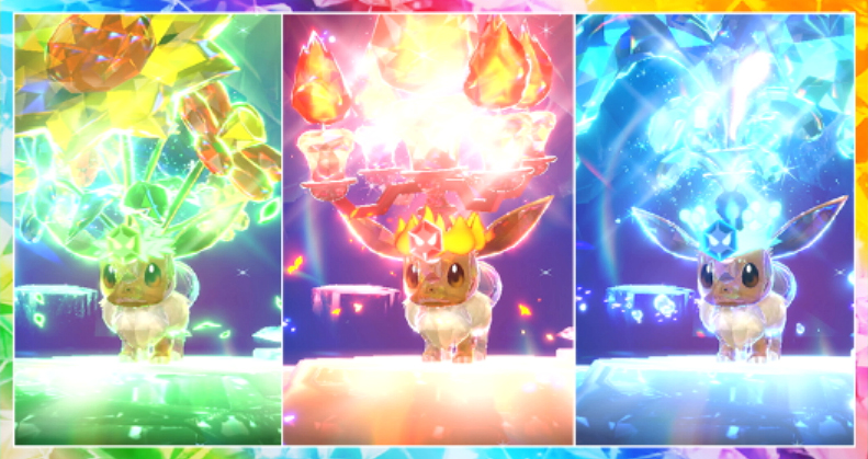 Pokekalos's tweet image. #PokémonScarletViolet : le premier événement dans les Raids Téracristal a débuté, avec Évoli qui peut être capturé sous ses 18 types.

Tous les détails dans notre article dédié : pokekalos.fr/news/actualite…