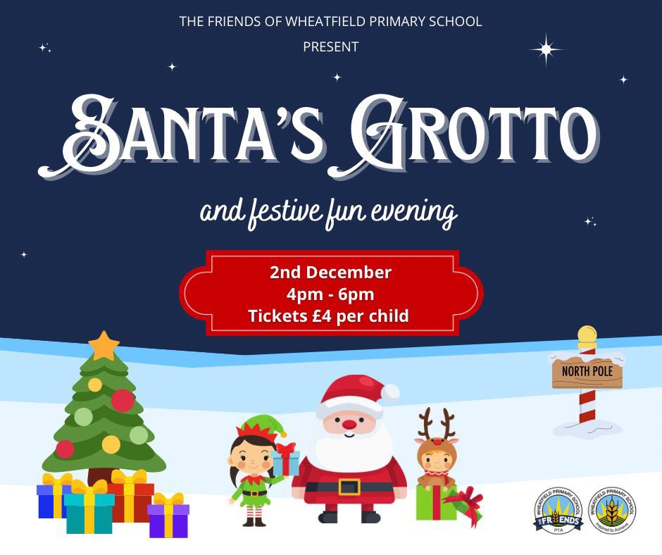 Our Santa’s Grotto tickets are now available! Spaces are limited - please see your class WhatsApp group for details 🎅🏻🎄 #BradleyStoke #Wheatfield
