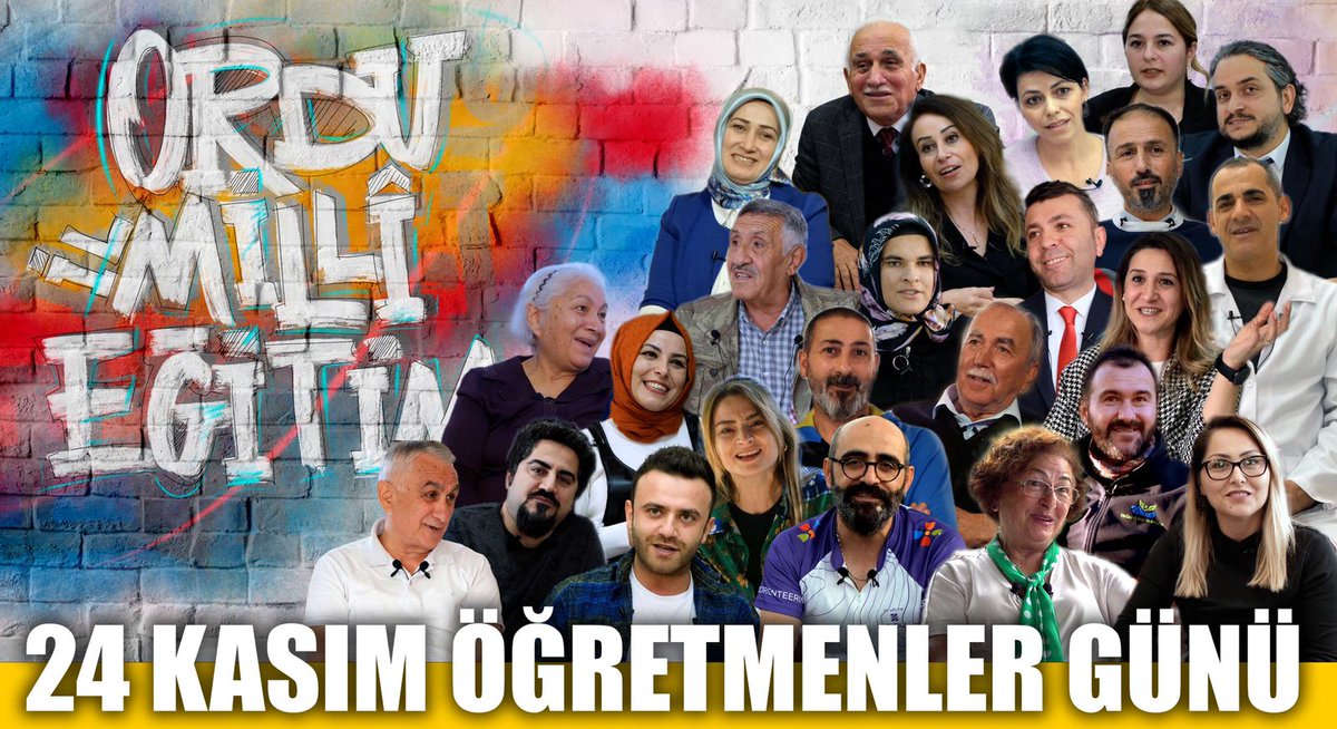 2️⃣4️⃣ Kasım'da
2️⃣4️⃣ Dakika'da
2️⃣4️⃣ Öğretmen

"Bir Gün Değil,Bir Ömür"
adlı
"24 Kasım Öğretmenler Günü" videomuzu izlemek için
👇
📽️youtu.be/8kUPun6j5nI

#eğitimkentiORDU
#ÖğretmenlerGünü

<a href="/tcmeb/">Millî Eğitim Bakanlığı</a> <a href="/GelenMustafa/">〽️G</a> <a href="/yunus_arinci/">Dr. Yunus ARINCI 🇹🇷</a> <a href="/tuncaysonel/">Tuncay Sonel</a> <a href="/mhilmiguler/">Dr. Mehmet Hilmi Güler</a> <a href="/mfvargeloglu/">MEHMET FATİH VARGELOĞLU</a> <a href="/TCOrduValiligi/">Ordu Valiliği</a>
