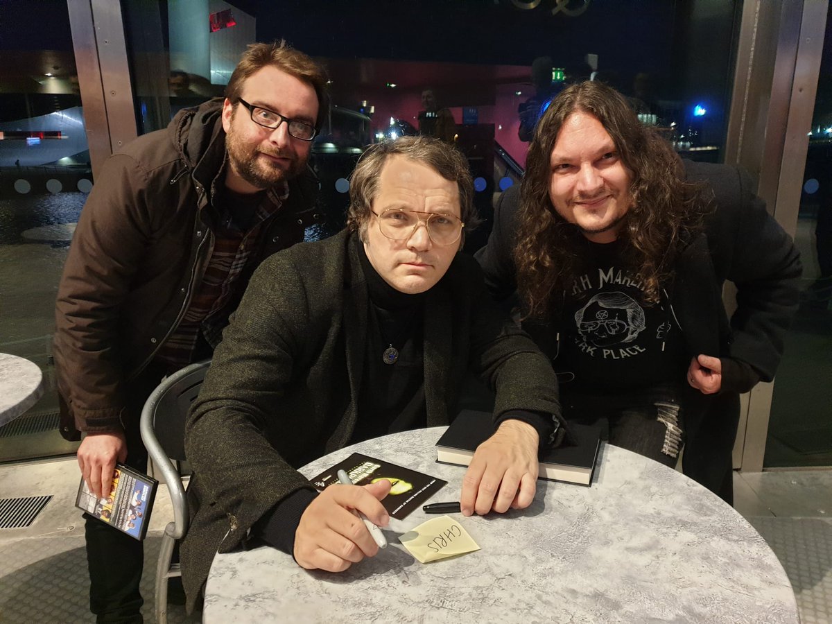 Meeting the Dreamweaver himself in Salford last night! #GarthMarenghi #TerrorTome