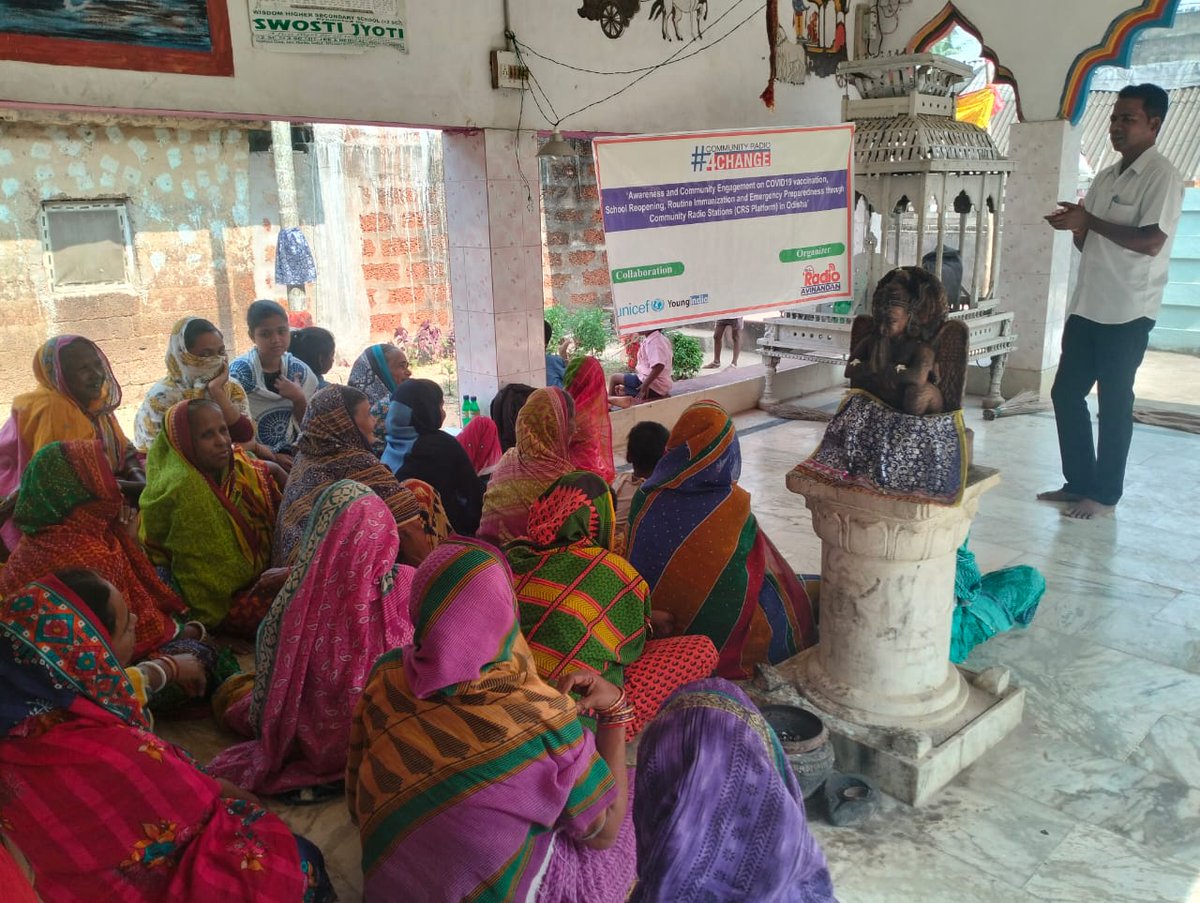 908mhz's tweet photo. A Narrowcasting Session organized by #Radioavinandan on legl laws, provisions &amp; punishments related to #childmarriage at Pasiapada, Kanas, Puri
@UNICEFIndia
@YoungIndiaIN
@chillsugata
@sidbshrestha
@LopamudraTripa4
@ShahAnsariLive
#communityradio #comunityradio4change https://t.co/5mPhU9QNw4