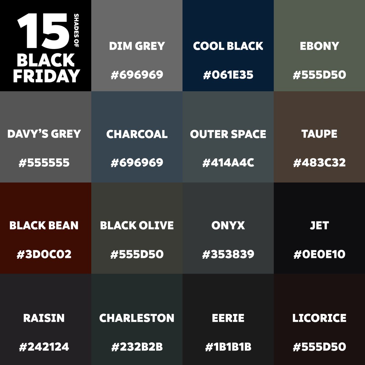 Wishing you all a happy Black Bean Friday... even if your day is a little more Dim Grey 🖤  #BlackFriday