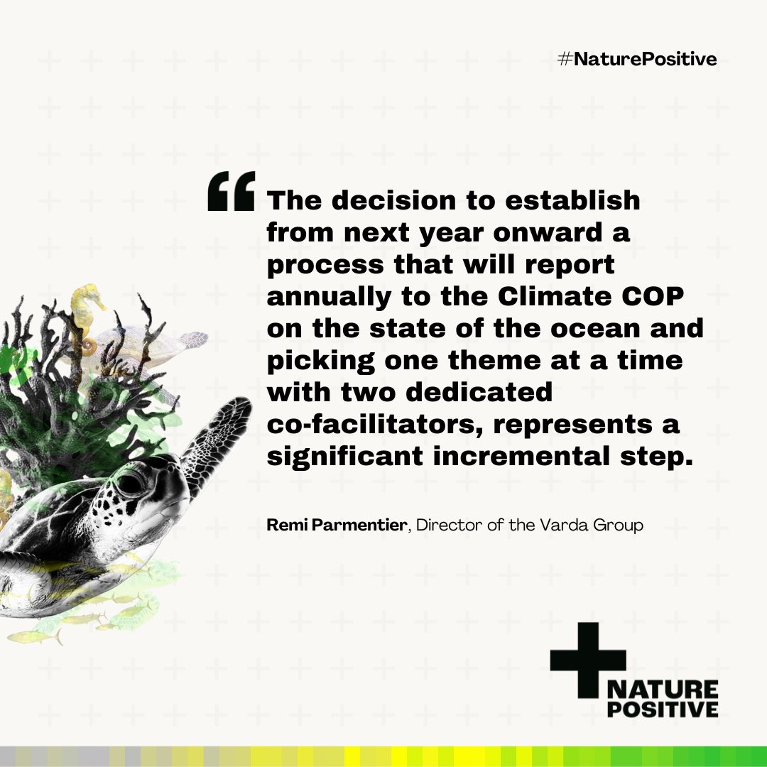 OneOcean (@oceanflotilla) on Twitter photo Future ocean and climate dialogues will now focus on distinct topics to deep-dive into specific solutions that strategically support and strengthen ocean #ClimateAction at national level and under the <a href="/UNFCCC/">UN Climate Change</a> process. 🌊 bit.ly/3OsbrhT
<a href="/RemiParmentier/">Remi Parmentier</a> #COP27 Future ocean and climate dialogues will now focus on distinct topics to deep-dive into specific solutions that strategically support and strengthen ocean #ClimateAction at national level and under the <a href="/UNFCCC/">UN Climate Change</a> process. 🌊 bit.ly/3OsbrhT
<a href="/RemiParmentier/">Remi Parmentier</a> #COP27