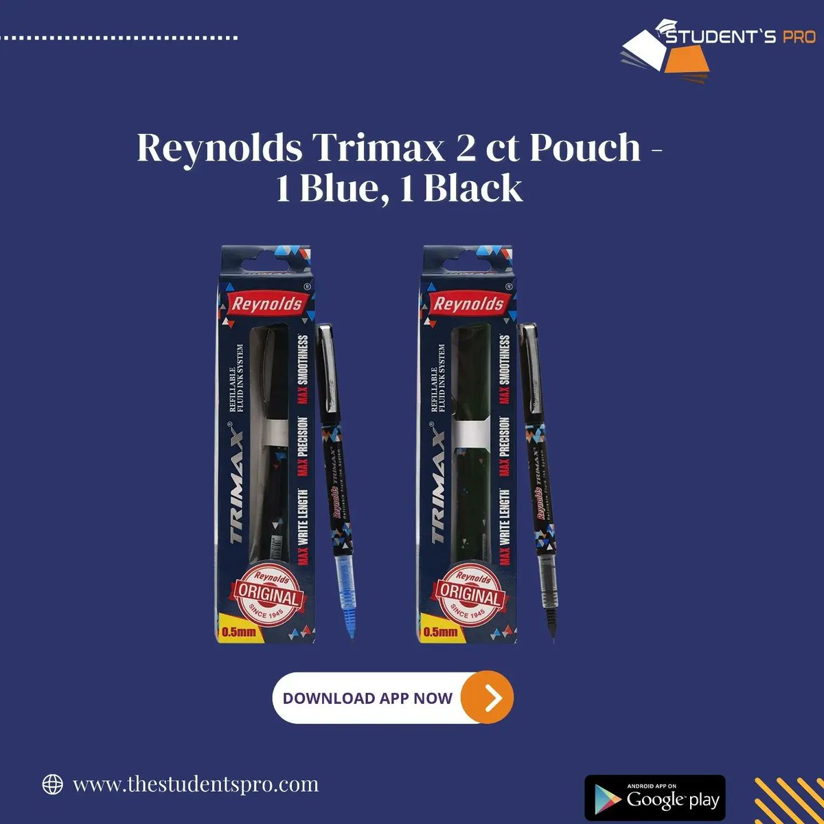 Studentspro_OFF's tweet photo. Get Your Favorite Pens. 
Up to 30% off

MORE INFORMATION :-
+91 96679 85216

App Link 👇👇
https://t.co/PezS8oiXfA

#student #studentspro  #favorite #2023 #2022  #pen #cello #parker #paperkraft #pens #sale https://t.co/6zksXFyW71
